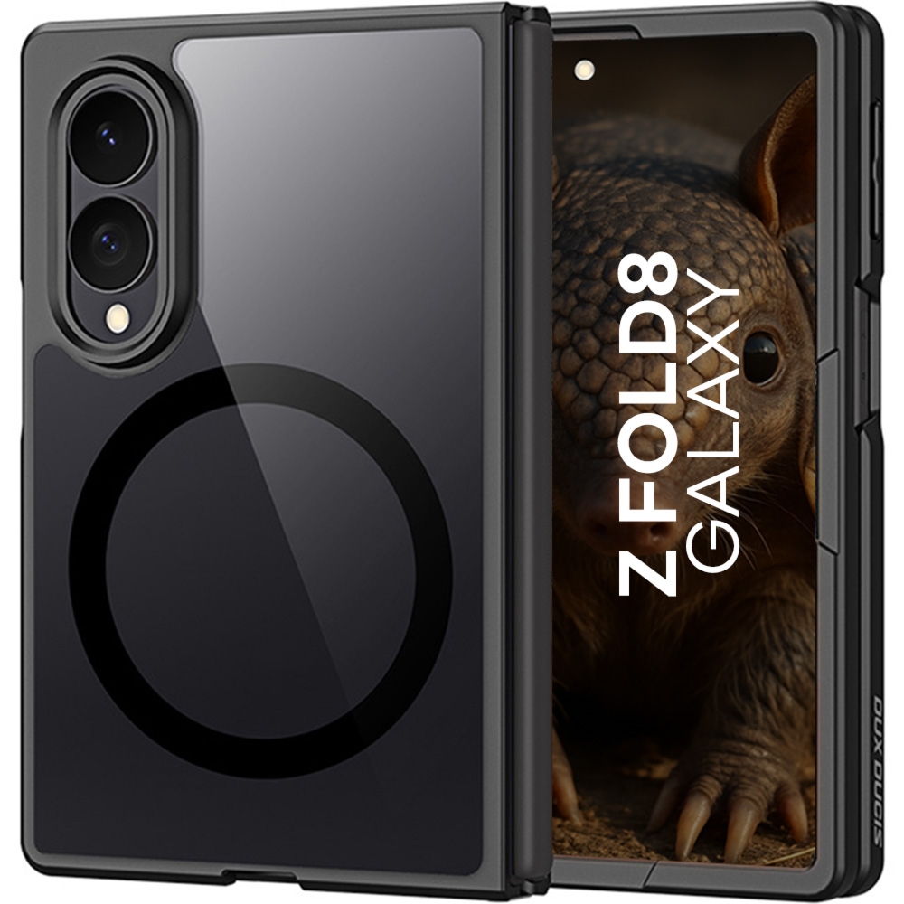Etui Dux Ducis Aimo Mag do Galaxy Z Fold8, przezroczyste z czarną ramką