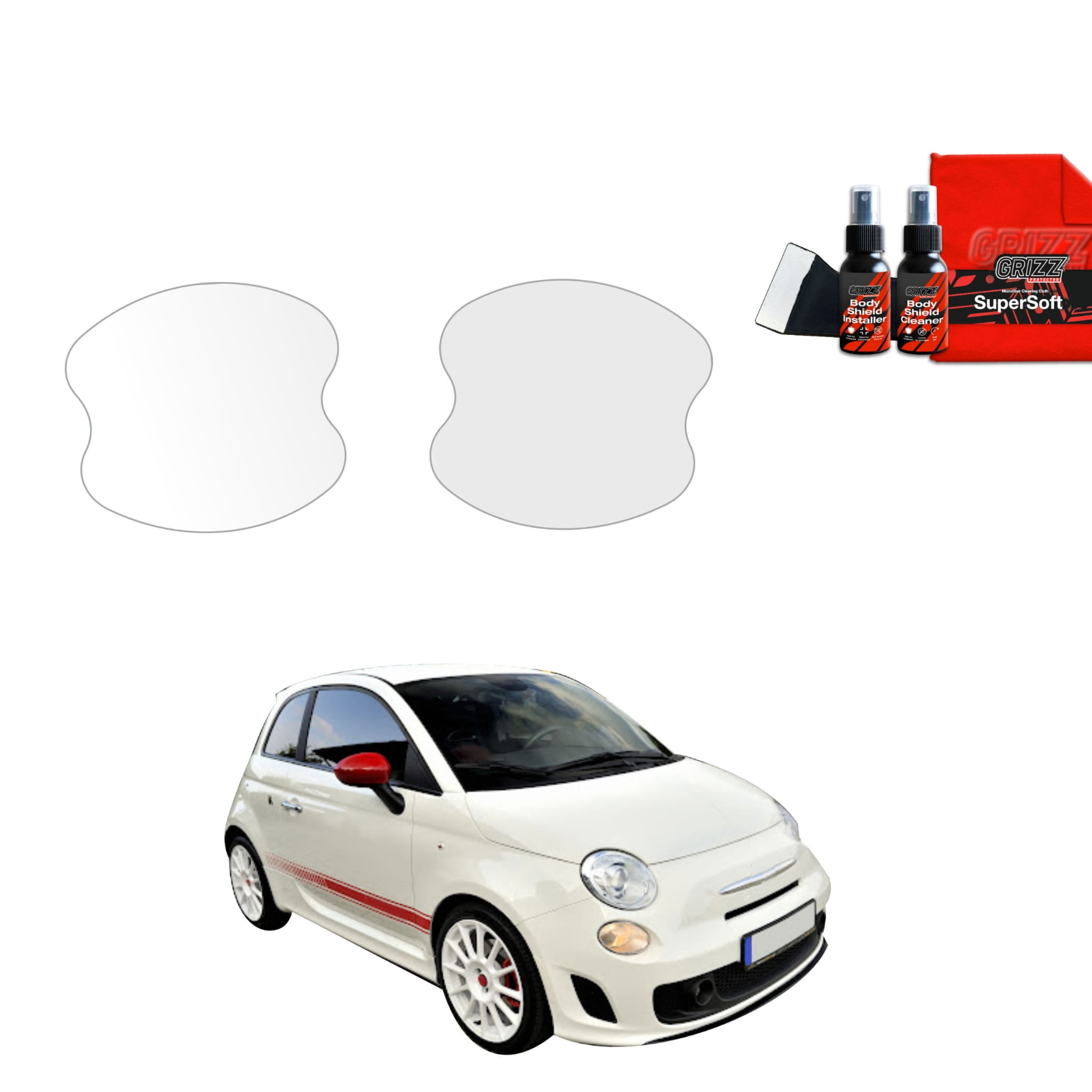 2w1 Folia ochronna pod klamki Grizz Protector do Abarth 500 (2016-2023)