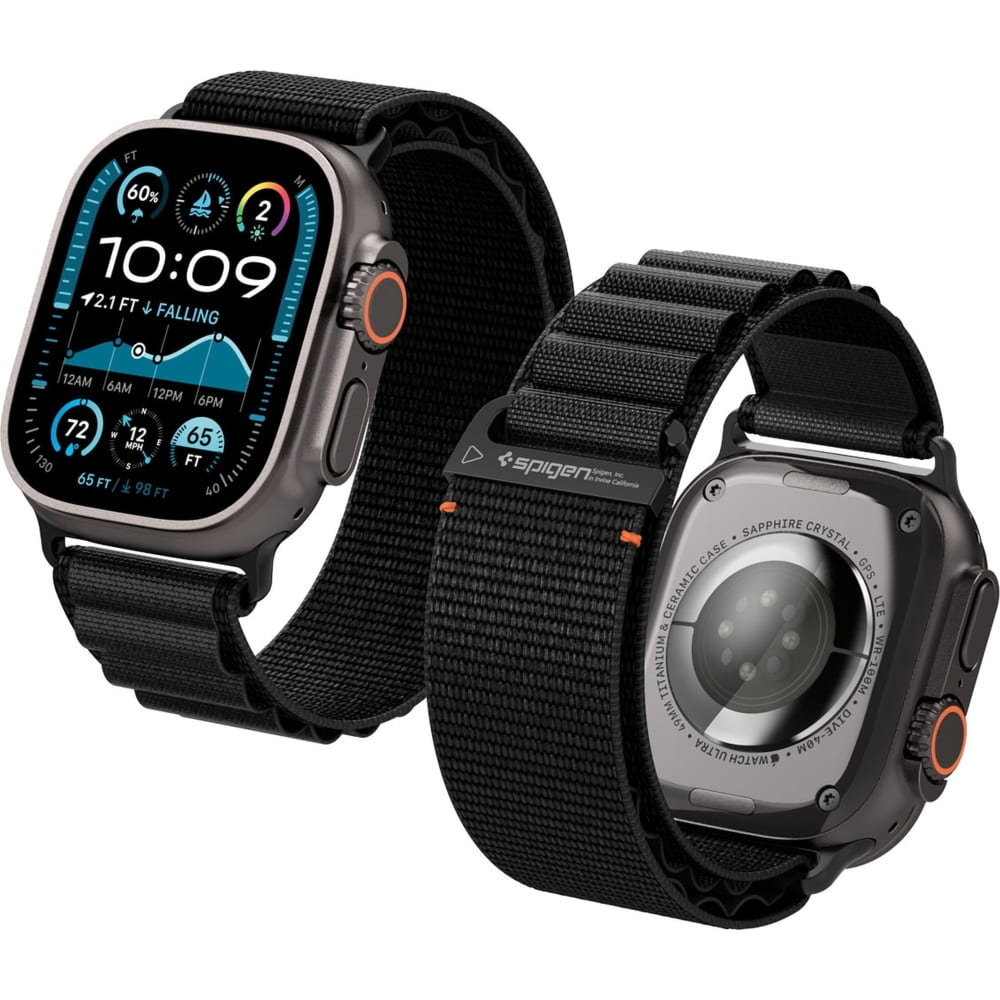 Pasek Spigen WBF1 Band do Apple Watch 49/46/45/44 mm, czarny