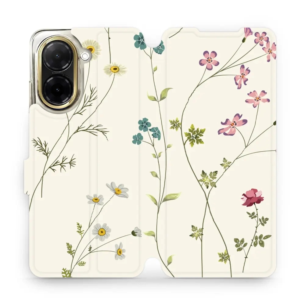 Etui z klapką do Xiaomi Redmi A5 4G, Mobiwear Book, polne kwiaty