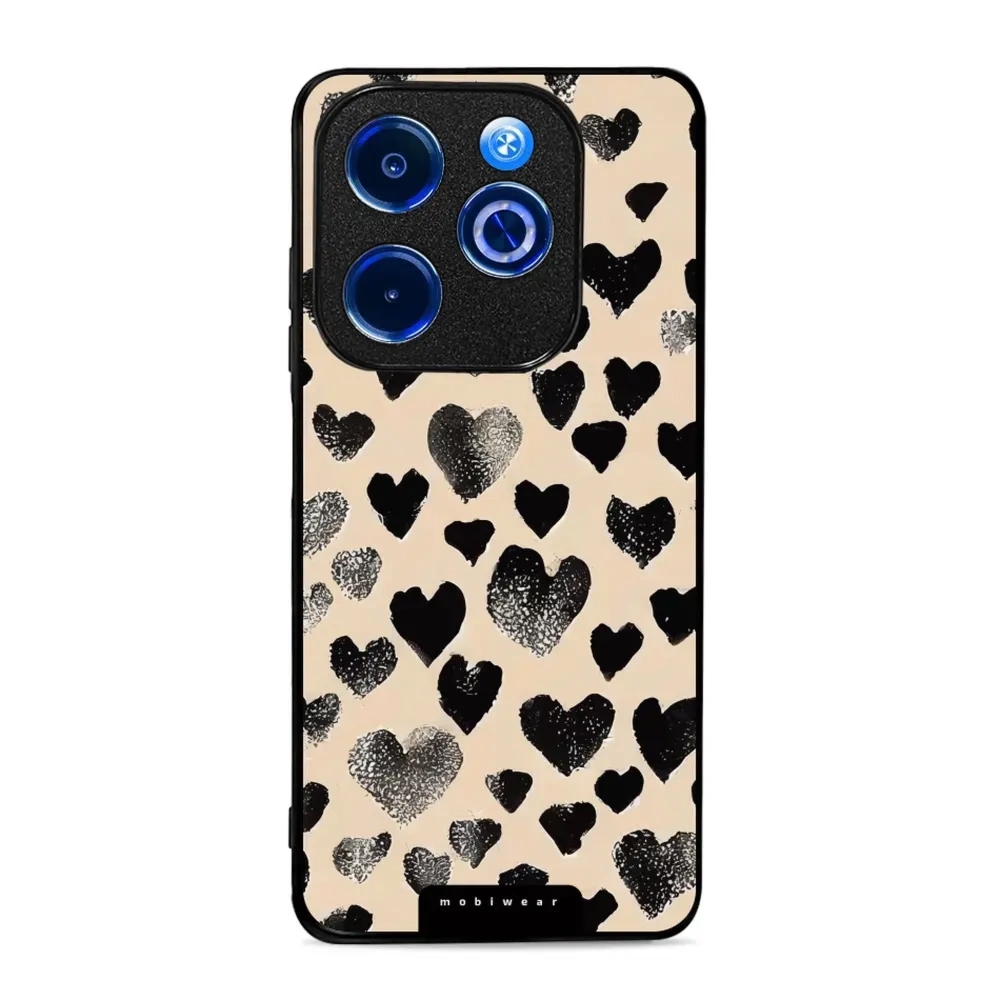 Etui ochronne do Infinix Smart 8, Mobiwear Glossy Case, beżowa miłość