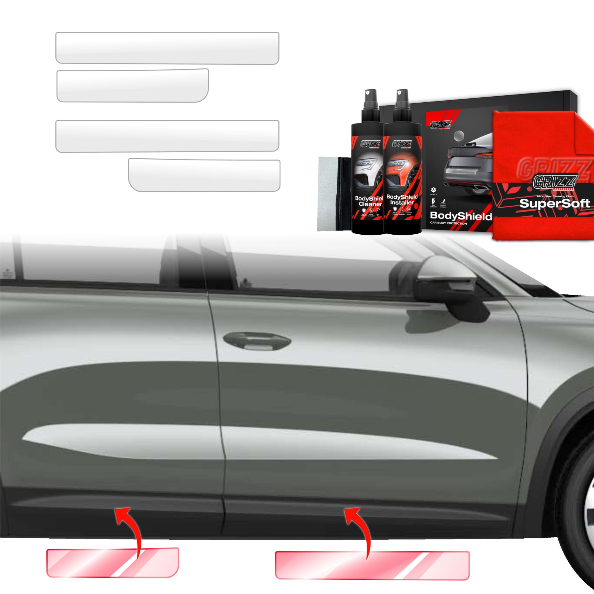 4w1 Folia ochronna Grizz Protector na progi do Skoda Kodiaq 2 (2024-2026)
