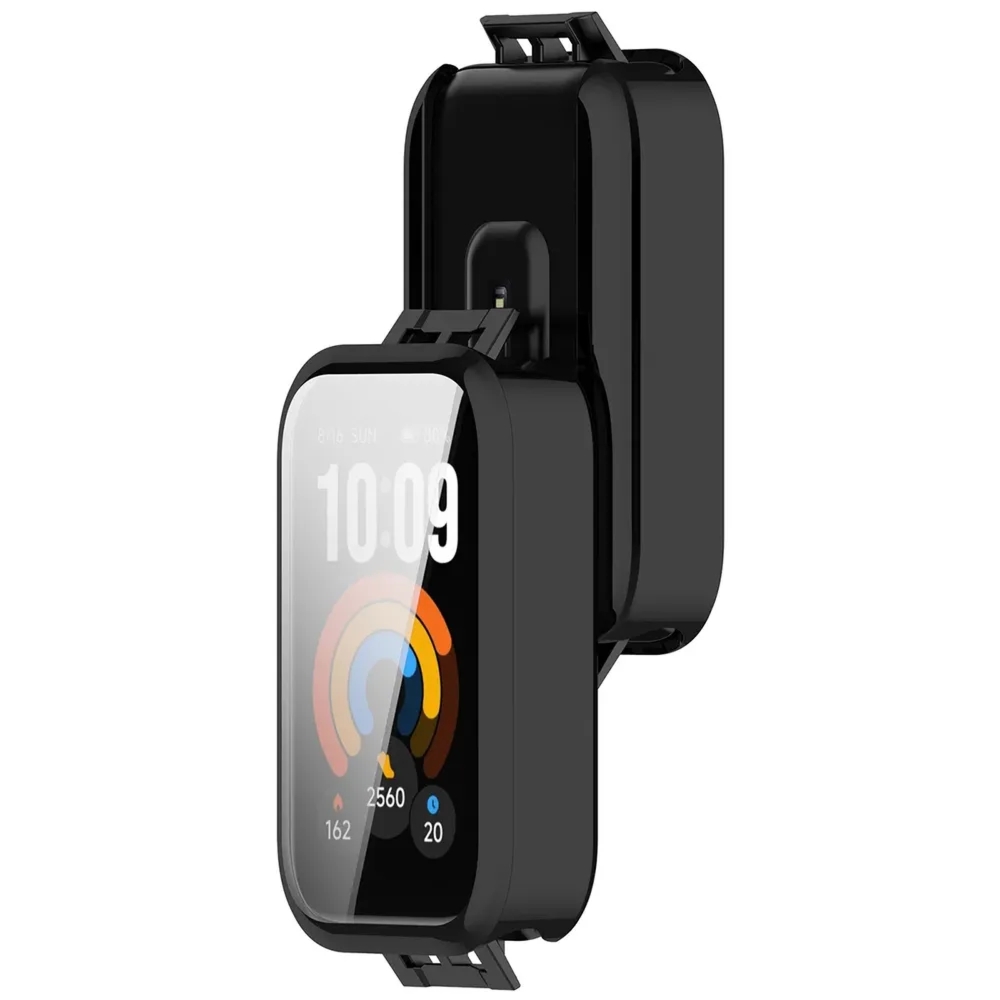 Etui z osłoną ekranu Bizon Case Watch Felipe do Xiaomi Smart Band 11 Active, czarne
