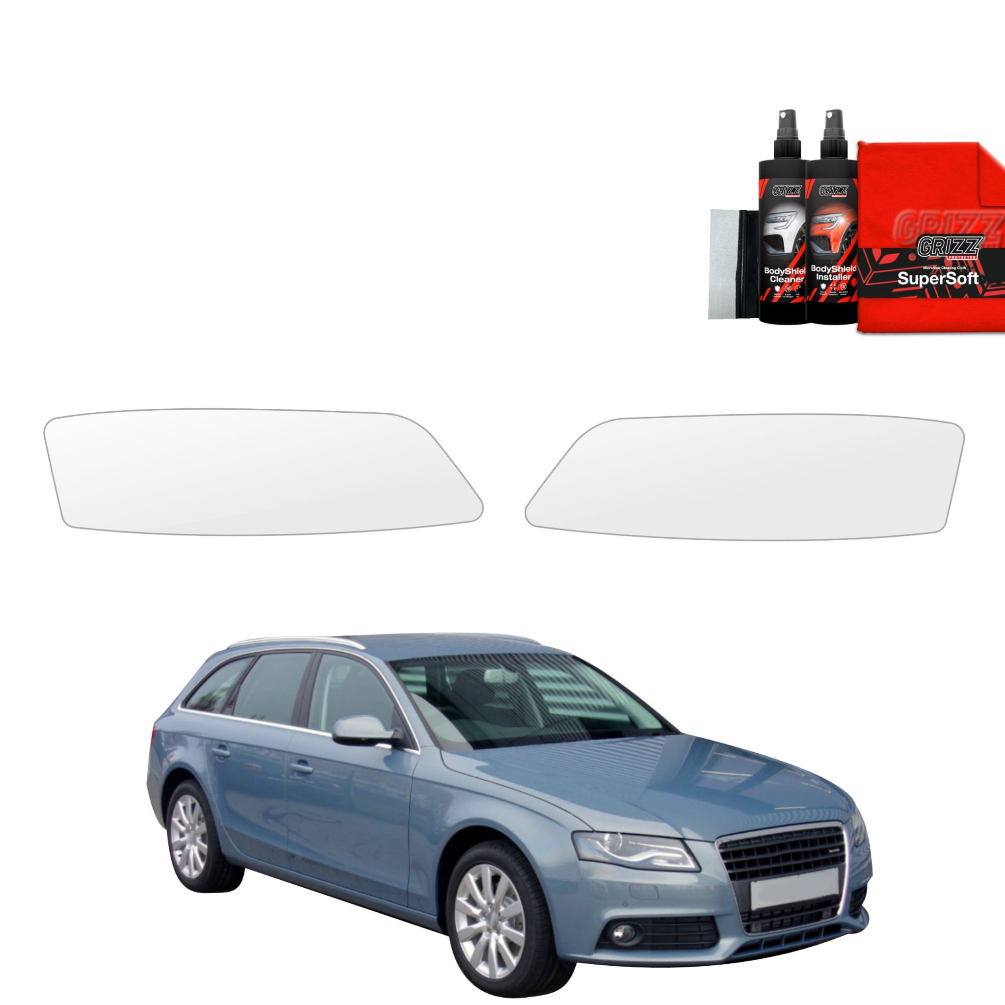 2w1 Folia ochronna na lampy Grizz Protector do Audi A4 B8 Avant (2007-2011)