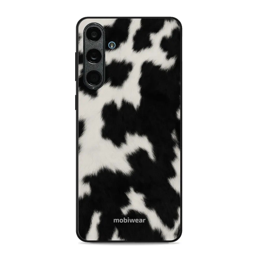 Etui ochronne do Galaxy M55 5G, Mobiwear Glossy Case, krowie futerko