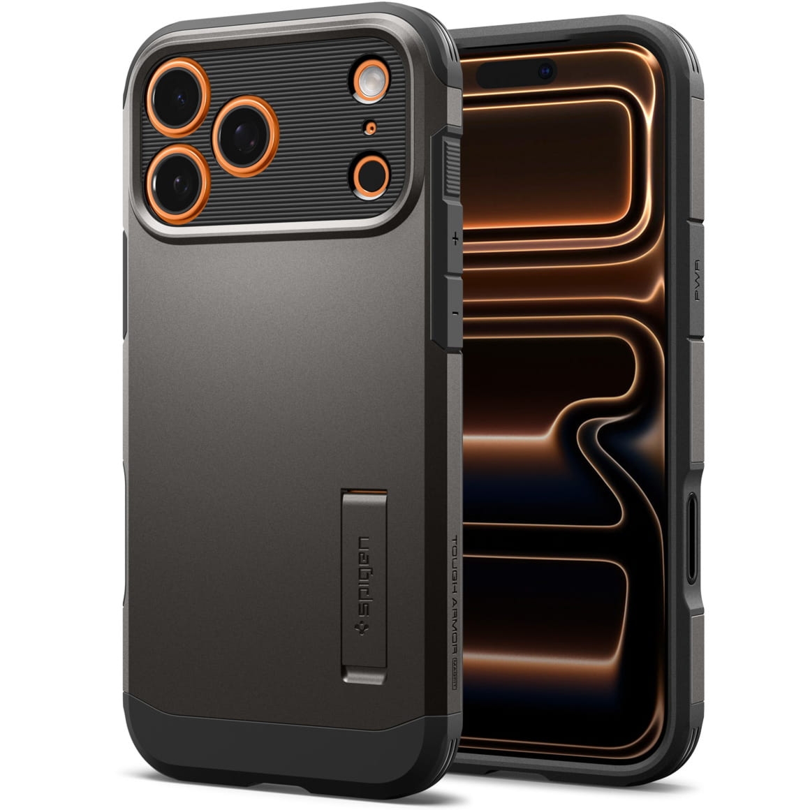 Etui Spigen Tough Armor T Mag (CC) do MagSafe do iPhone 17 Pro, stalowe
