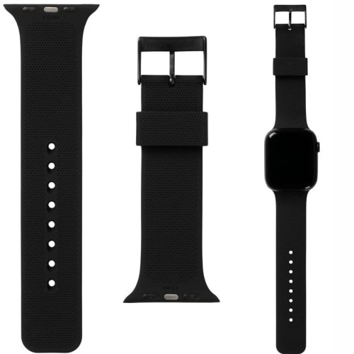 Image of Pasek silikonowy Urban Armor Gear UAG [U] DOT do Apple Watch 49/45/44/42 mm, czarny