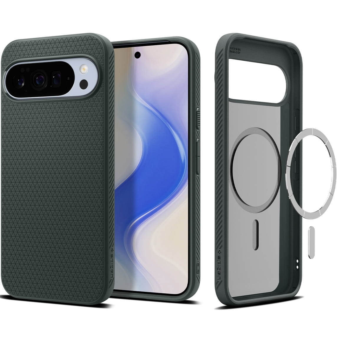 Etui Spigen Liquid Air Mag do MagSafe do Google Pixel 10 Pro XL, zielone