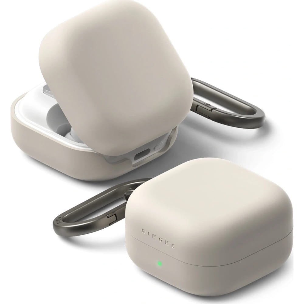 OUTLET: Etui Ringke Silicone do Galaxy Buds 4 / 4 Pro, beżowe