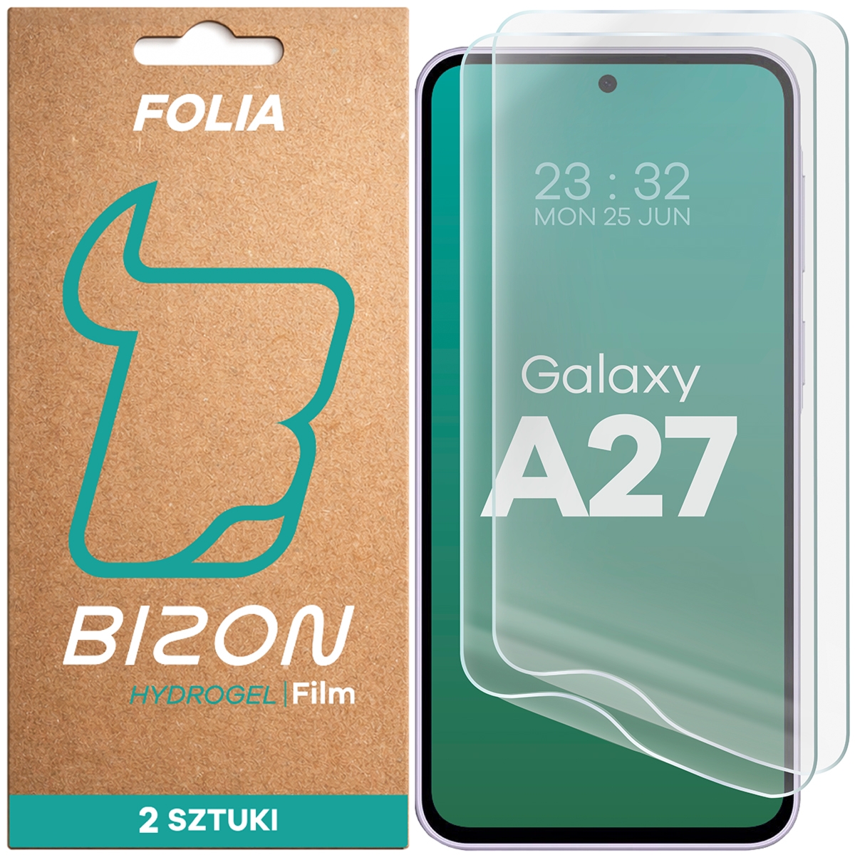 Folia hydrożelowa na ekran Bizon Film Hydrogel Front Duo do Galaxy A27 5G, 2 sztuki