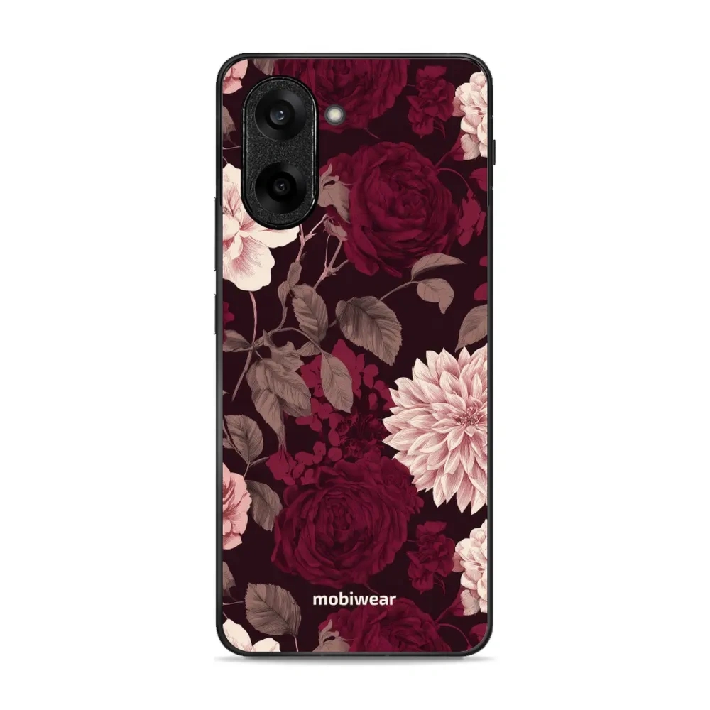 Etui ochronne do OnePlus Nord CE5 5G, Mobiwear Glossy Case, wino i dalie