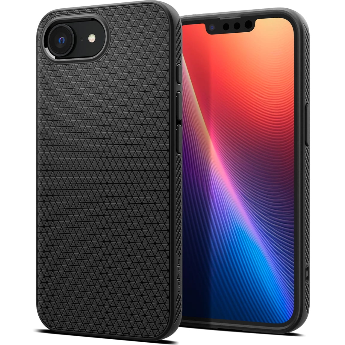 Etui Spigen Liquid Air do iPhone 17e / 16e, czarne