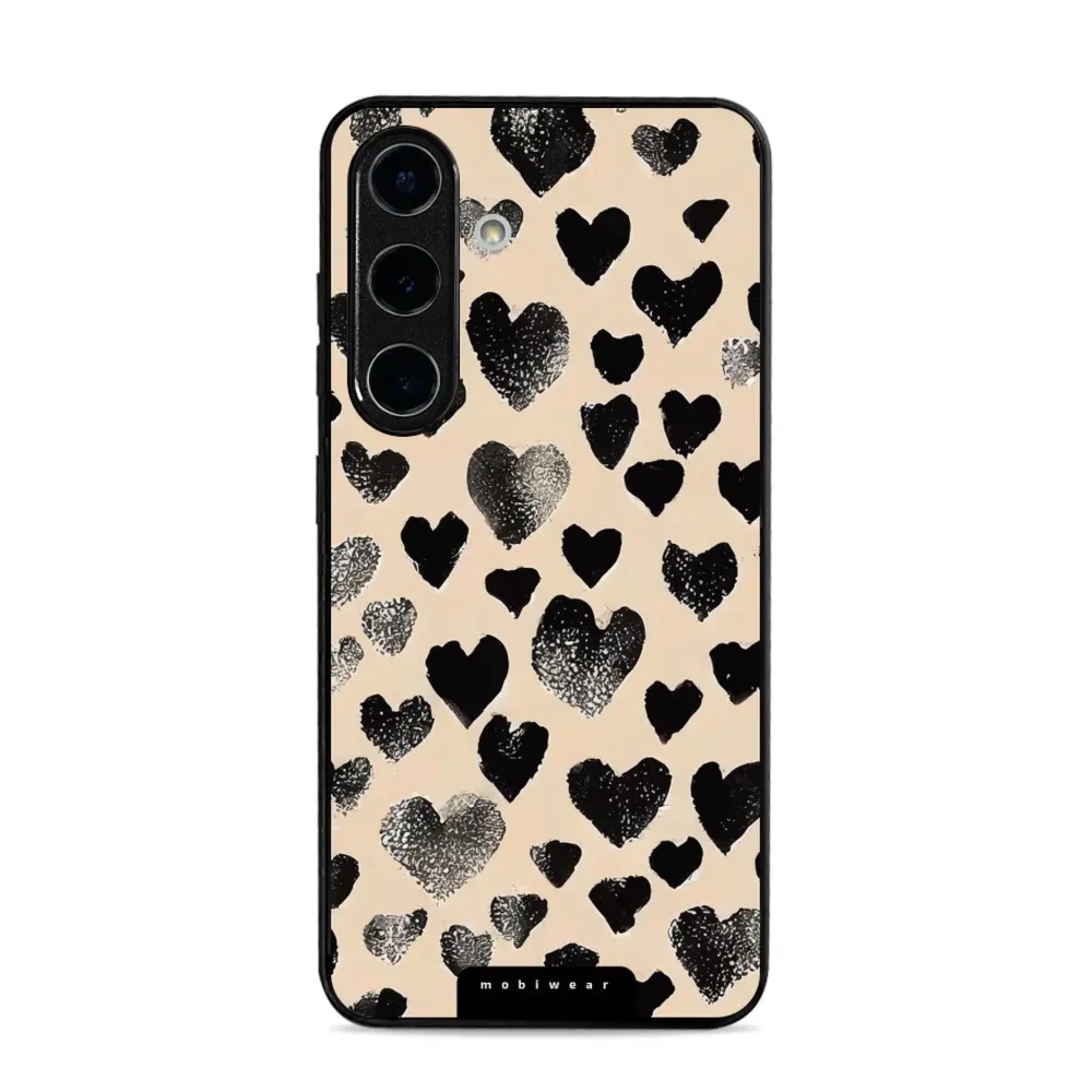 Etui ochronne do Galaxy S25, Mobiwear Glossy Case, beżowa miłość