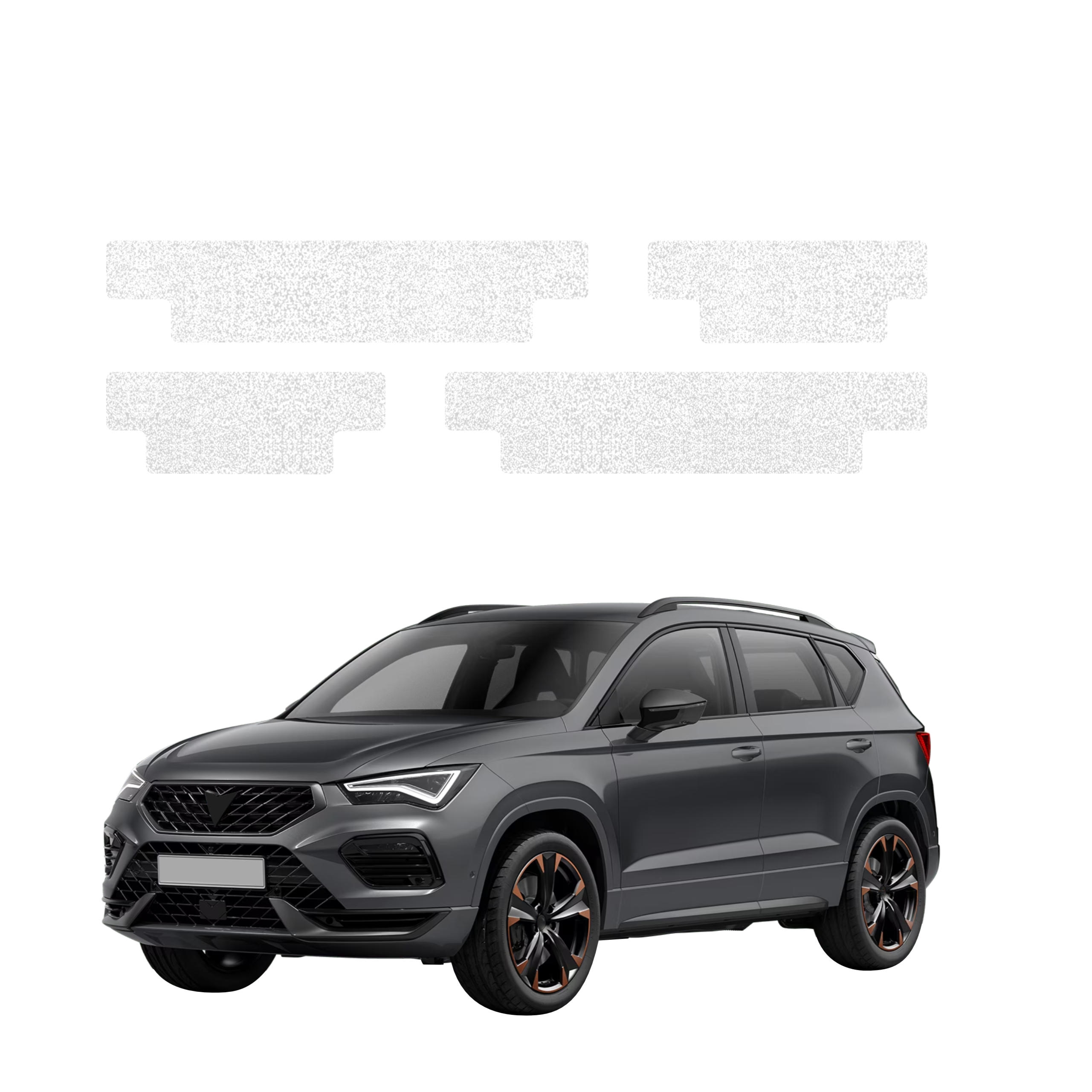 4w1 Biała powłoka techniczna Grizz Protector na progi Cupra Ateca (2020-2026)