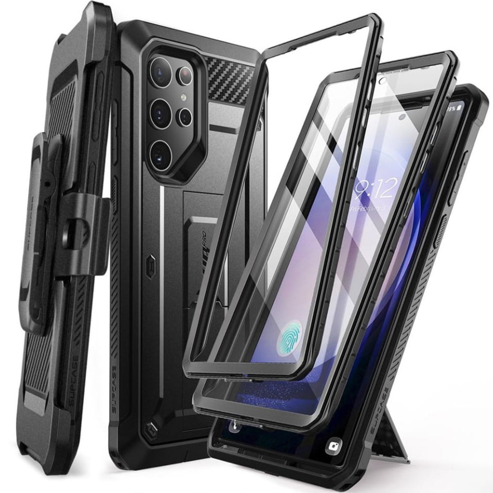 Etui Supcase UB Pro SP+noSP do Galaxy S24 Ultra, czarne