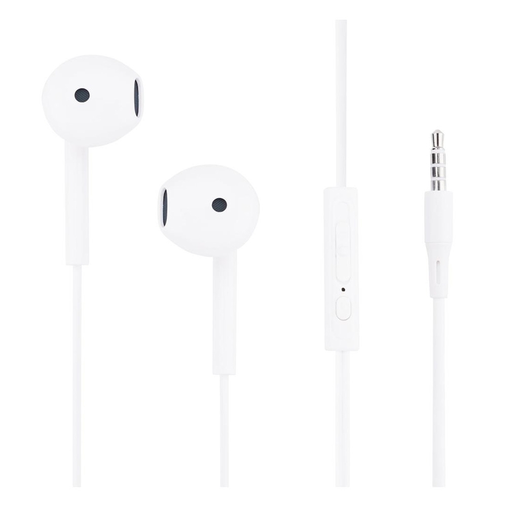 Przewodowe słuchawki douszne Musthavz To Go, Jack 3,5 mm, mikrofon, białe