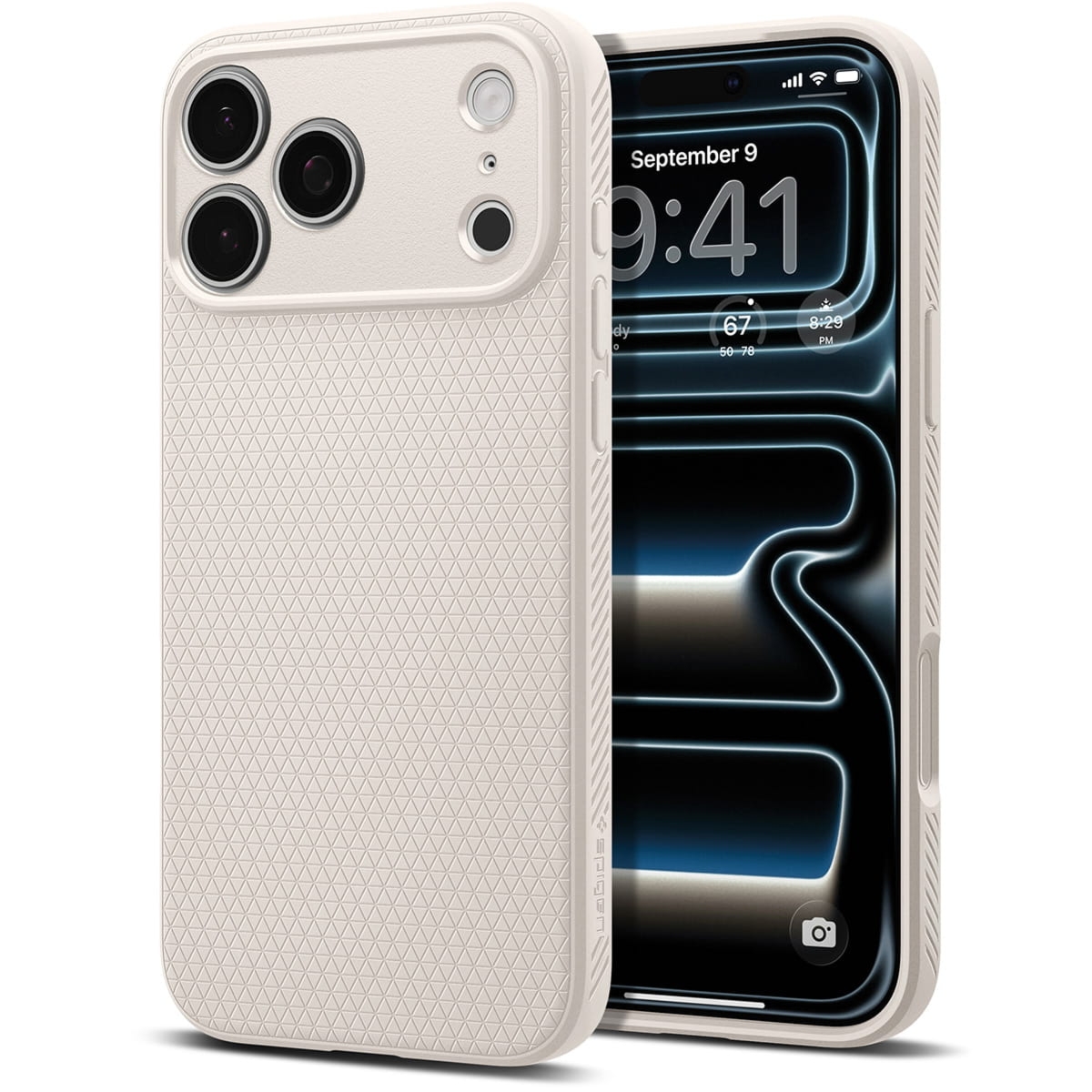 Etui Spigen Liquid Air do iPhone 17 Pro, beżowe