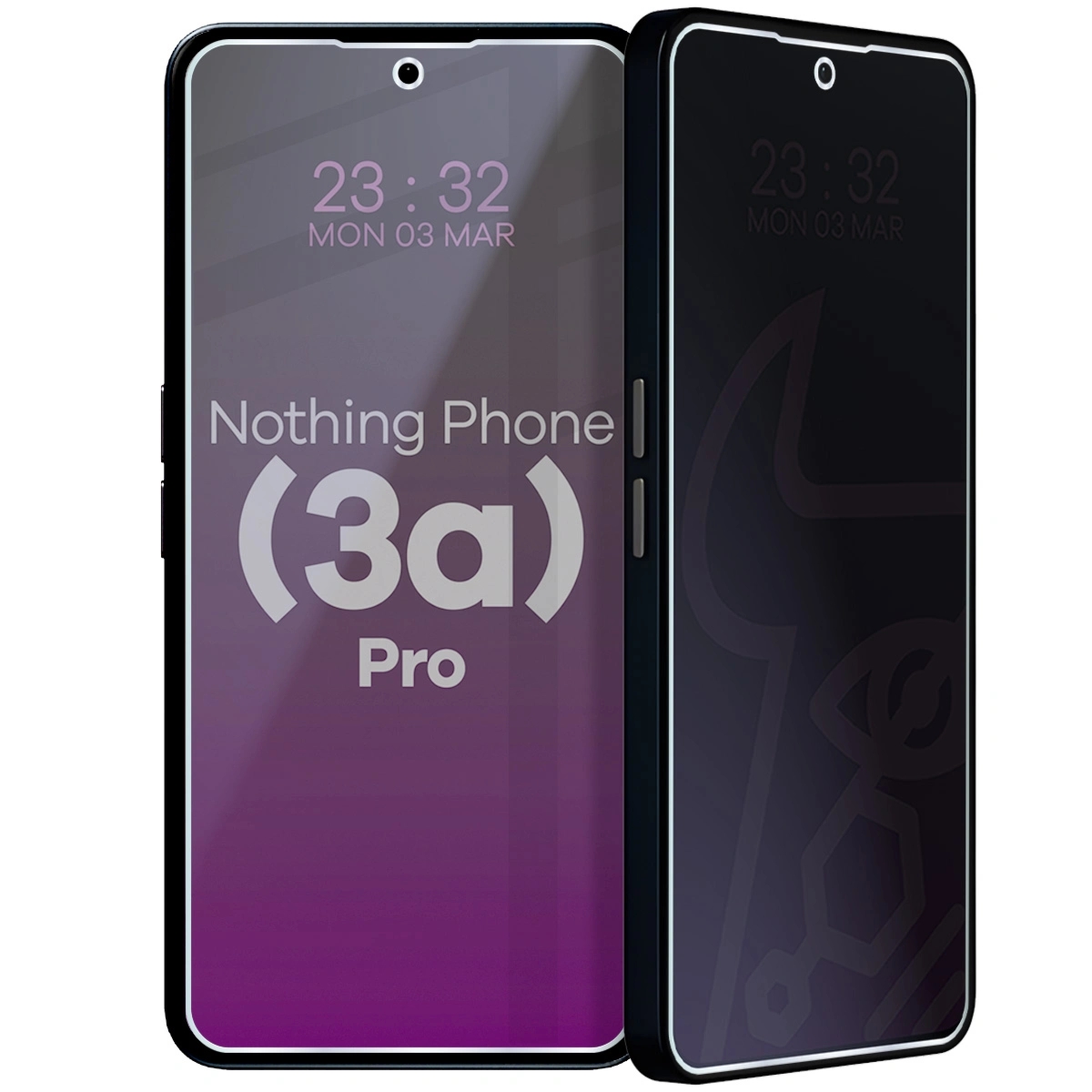 Prywatyzujące szkło hybrydowe Bizon Hybrid Shadow do Nothing Phone (3a) Pro, matowe