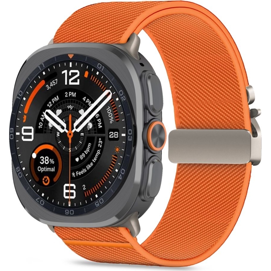 OUTLET: Pasek nylonowy Tech-Protect Nylon Clasp do Galaxy Watch Ultra 2 / Ultra, pomarańczowy