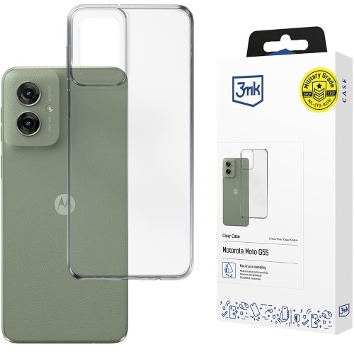 Image of Etui 3mk Clear Case do Motorola Moto G55 5G, przezroczyste