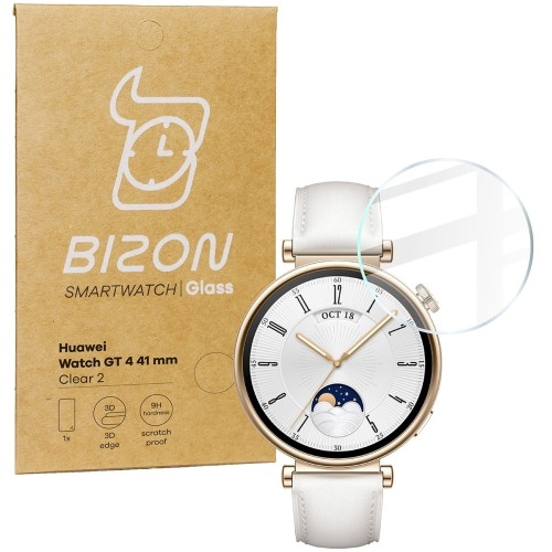 Image of Szkło hartowane Bizon Glass Watch Clear do Huawei Watch GT 4 41 mm