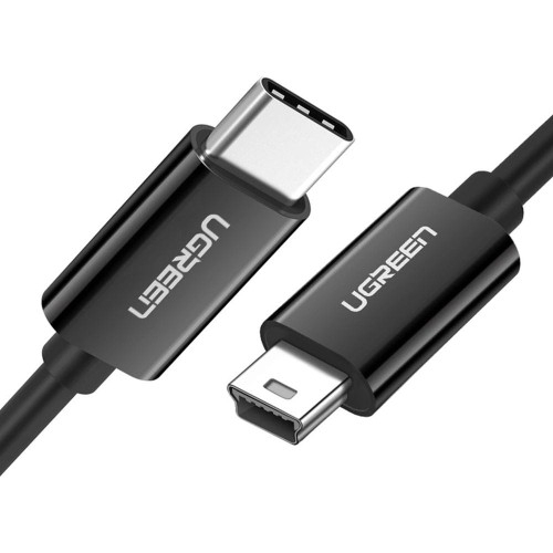 Image of Kabel Ugreen US242 USB-C (męski) / mini USB typu B (męski) 1 m, czarny