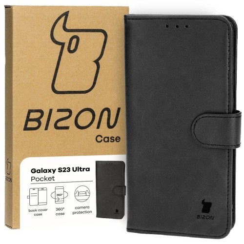 Image of Etui Bizon Case Pocket do Samsung Galaxy S23 Ultra, czarne