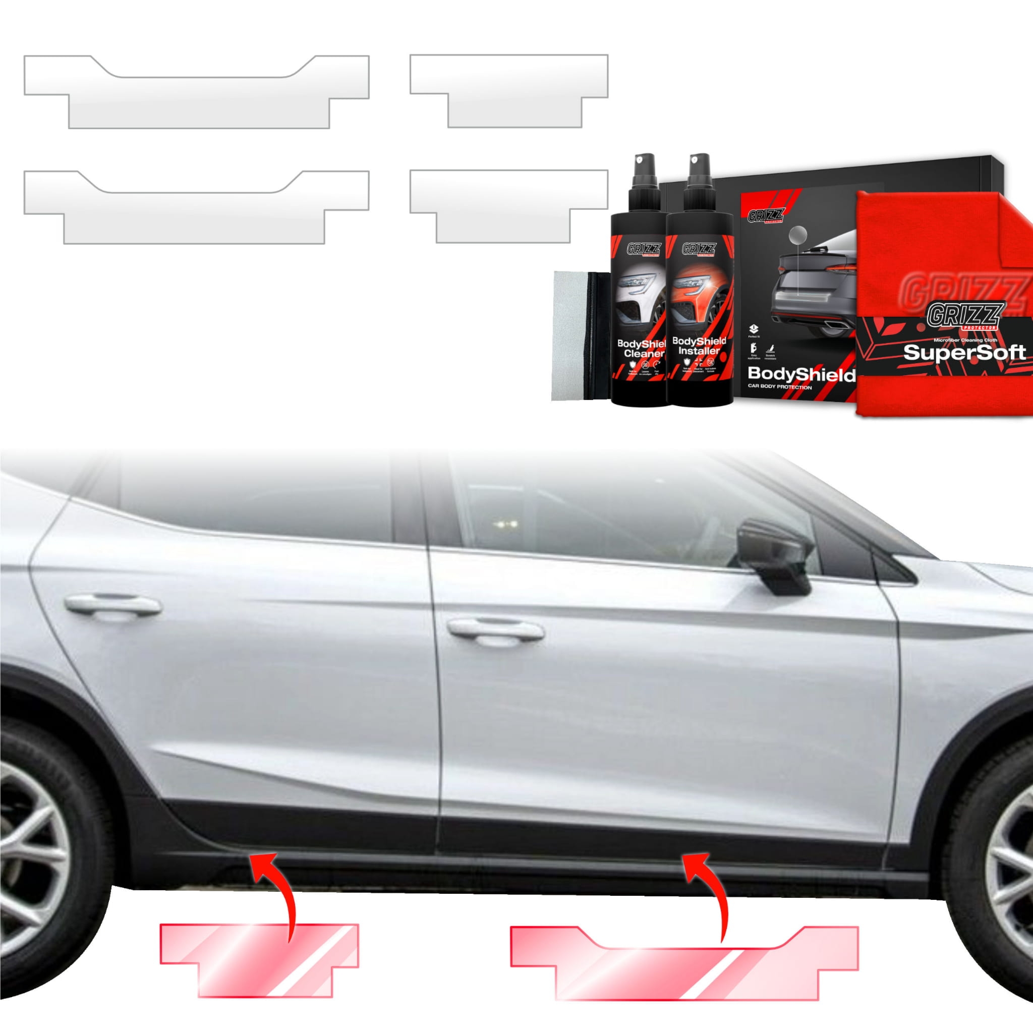 4w1 Folia ochronna Grizz Protector na progi do Cupra Leon Sportstourer (2024-2026)