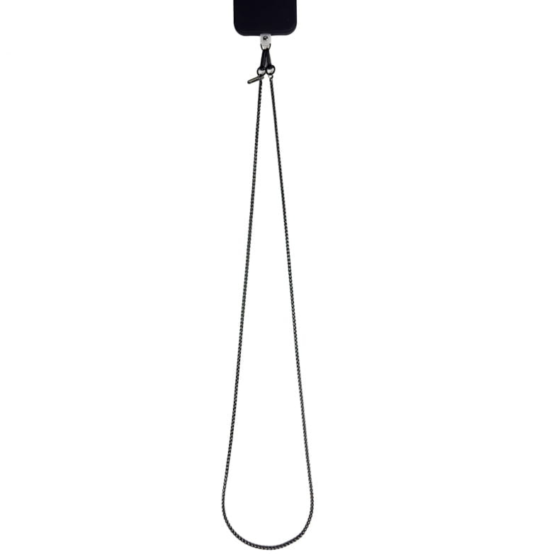 Smycz uniwersalna do telefonu Crong Phone Crossbody na ramię, czarna