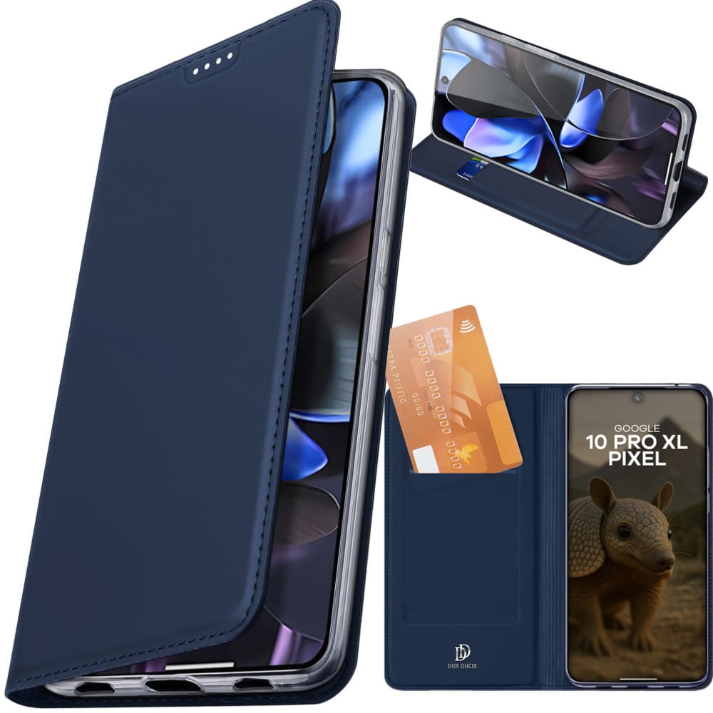Etui z klapką Dux Ducis Skin Pro do Google Pixel 10 Pro XL, granatowe