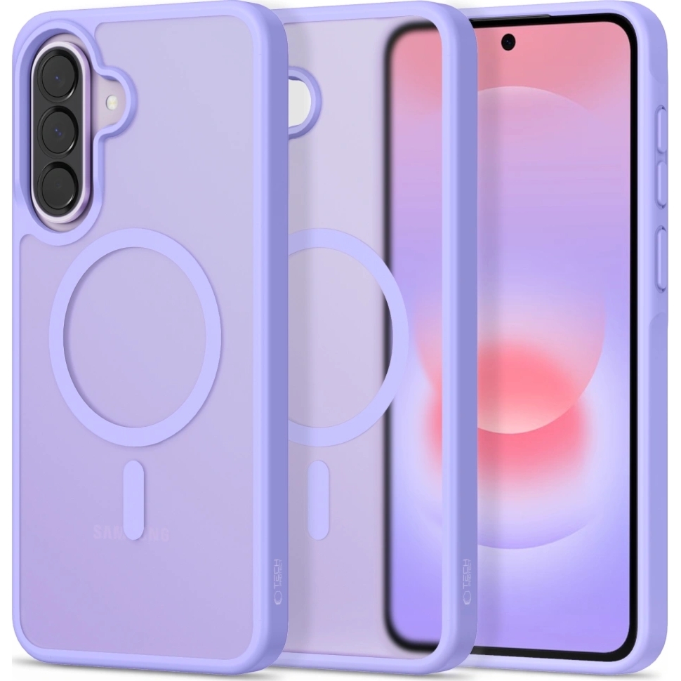 Etui Tech-Protect MagMat MagSafe do Galaxy A36 / A37 / A56, przydymione-fioletowe