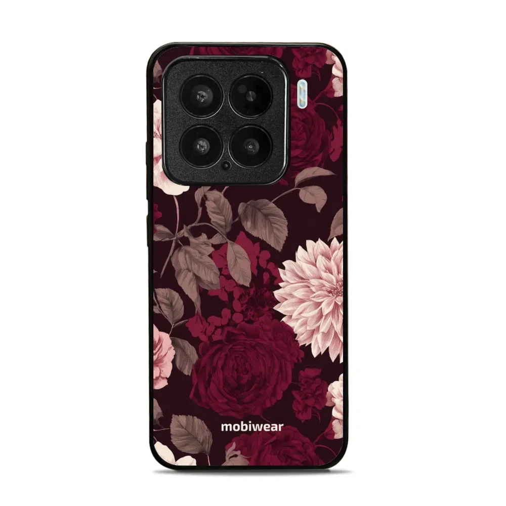 Etui ochronne do Xiaomi 15, Mobiwear Glossy Case, wino i dalie