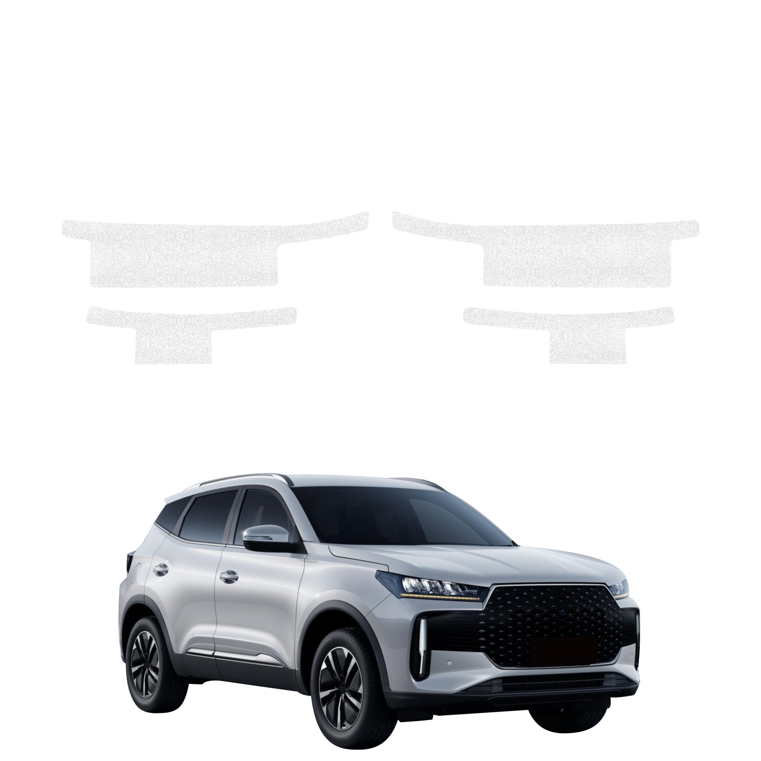 4w1 Biała powłoka techniczna Grizz Protector na progi Chery Tiggo 4 (2025-2026)