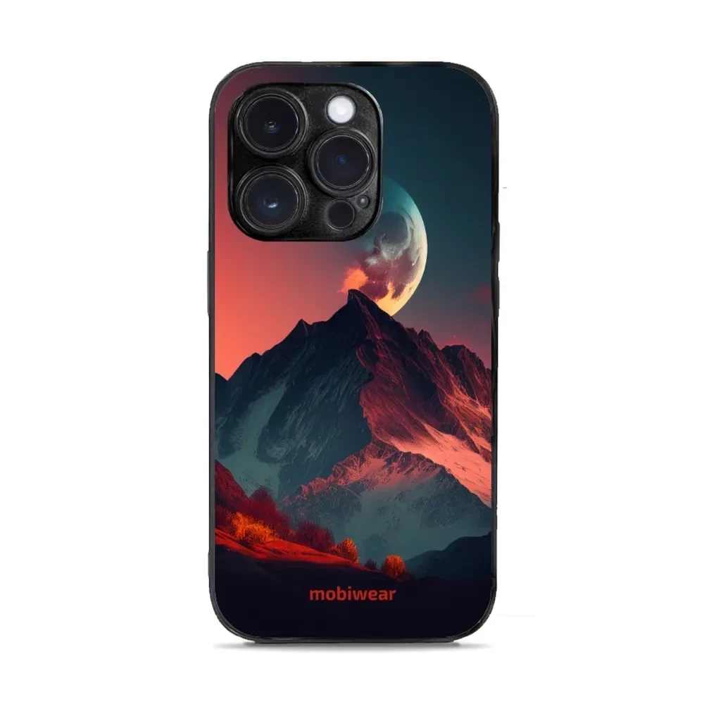 Etui ochronne do iPhone 14 Pro, Mobiwear Glossy Case, górski zmierzch