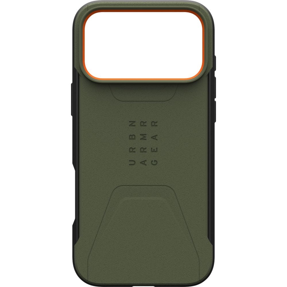 Etui pancerne UAG Civilian Mag do MagSafe do iPhone 18 Pro Max / 17 Pro Max, zielone z pomarańczowym
