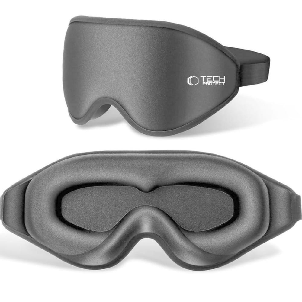 OUTLET: Maska na oczy bezuciskowa Tech-Protect  Eyeshade Sleep, szara
