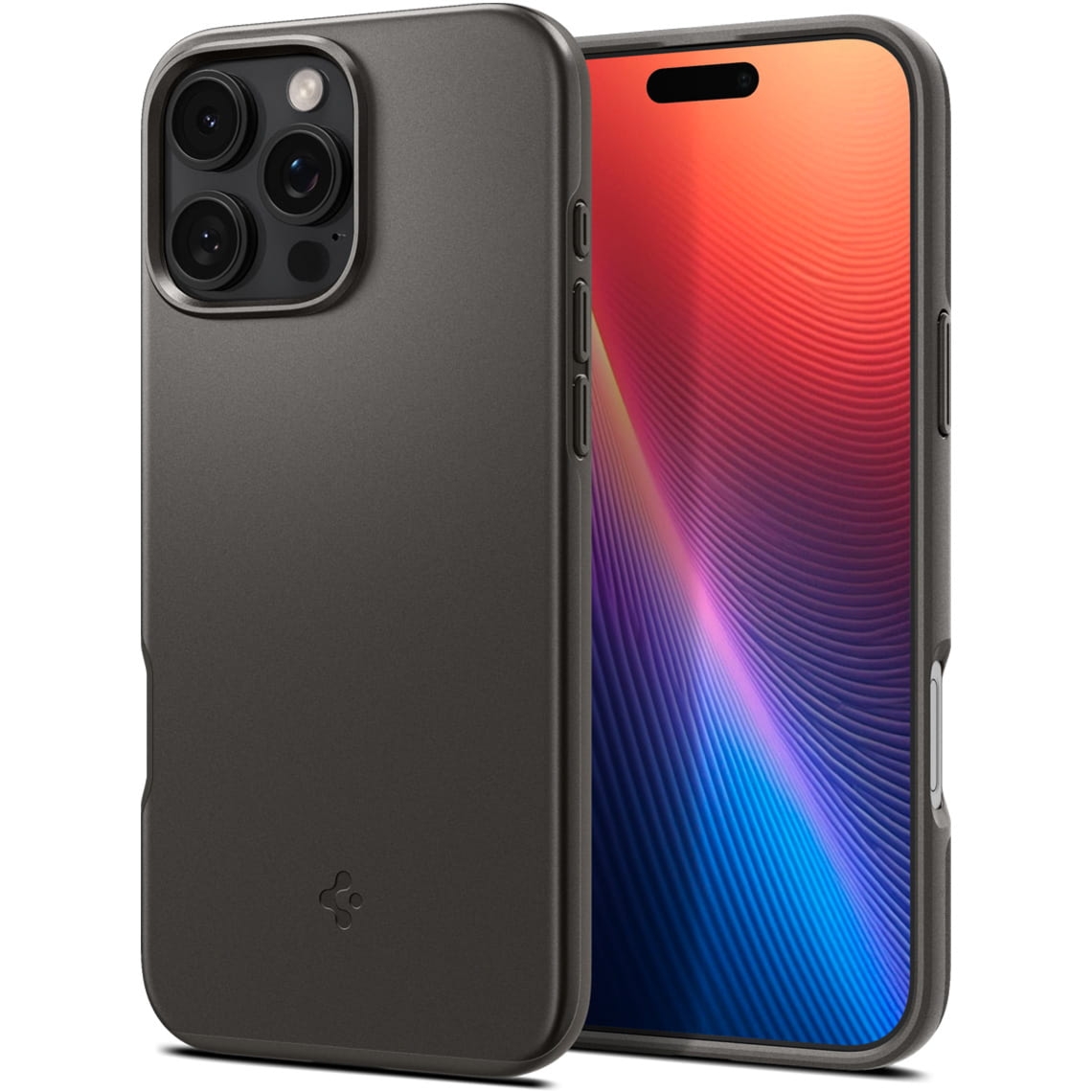 OUTLET: Etui Spigen Thin Fit Mag do MagSafe do iPhone 16 Pro Max, stalowe