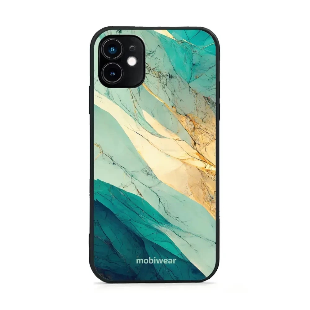 Etui ochronne do iPhone 11, Mobiwear Glossy Case, turkusowy marmur