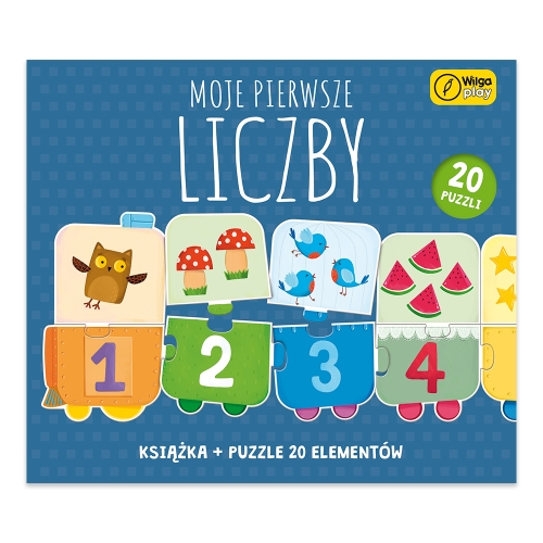 Фото - Розвивальна іграшка Książka i puzzle Moje pierwsze liczby 20 elementów