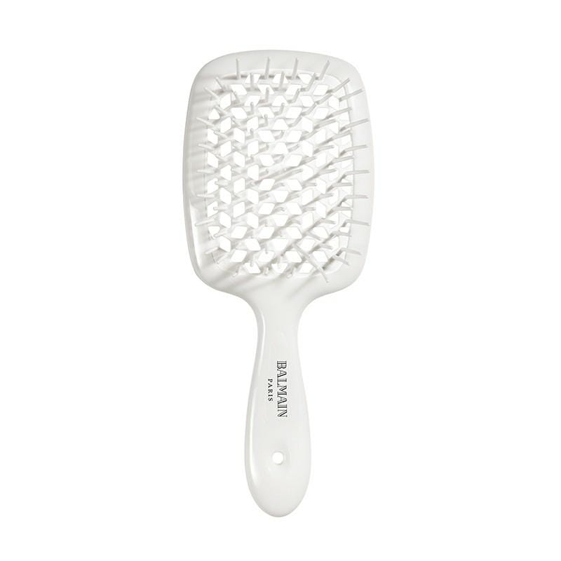 Image of balmain biała szczotka do rozczesywania włosów balmain hair, white detangling brush