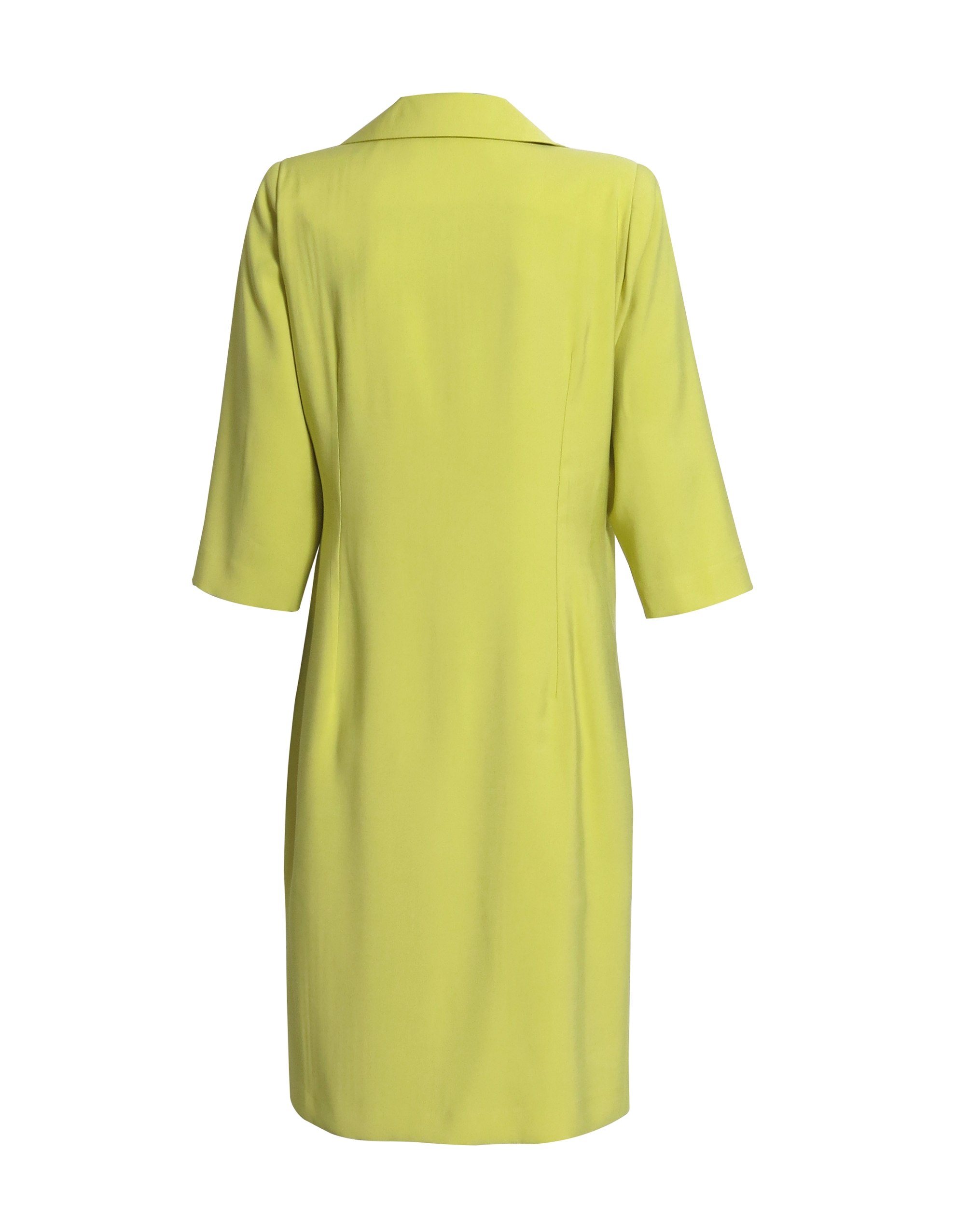 Sukienka wiązana zółto-zielona