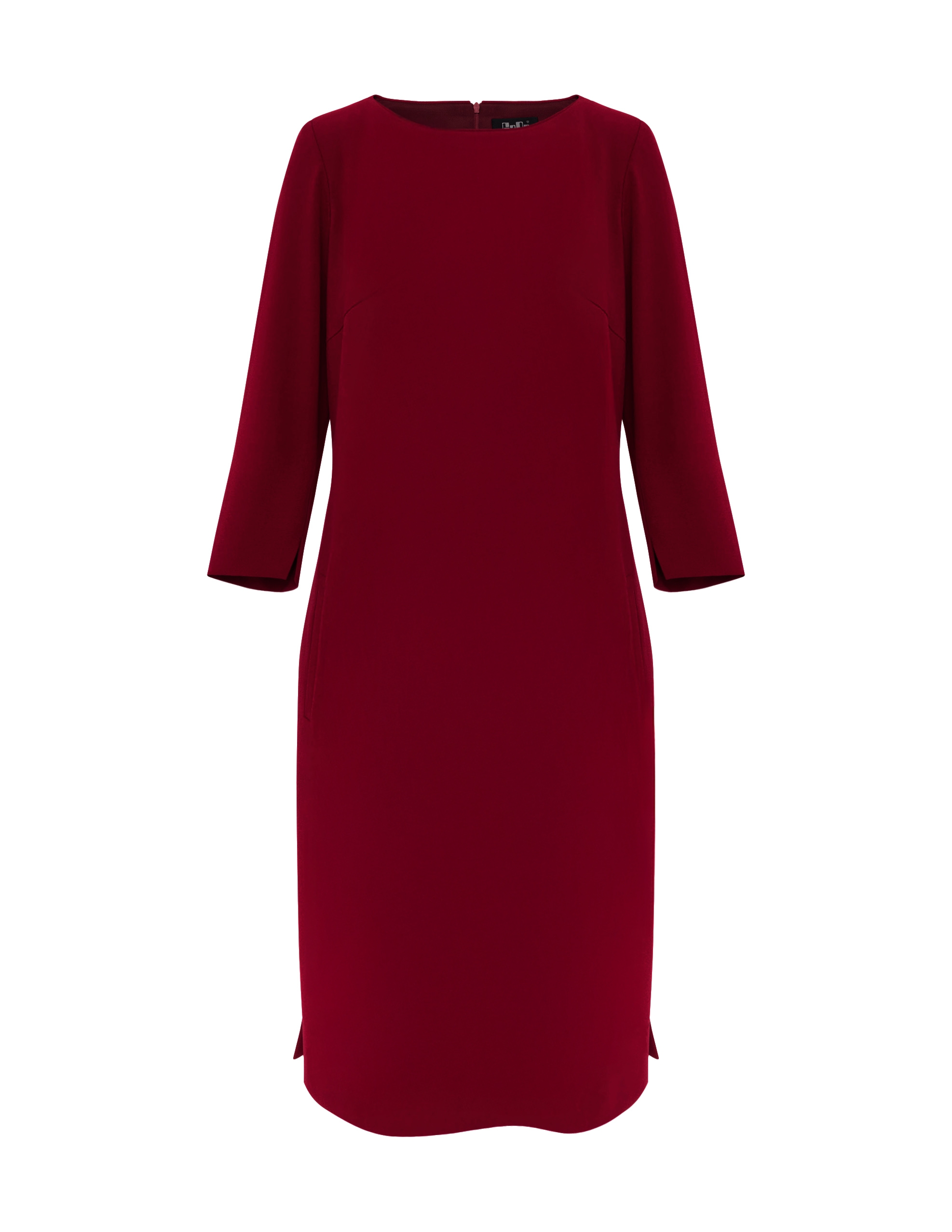 Sukienka prosta bordowa sukienka