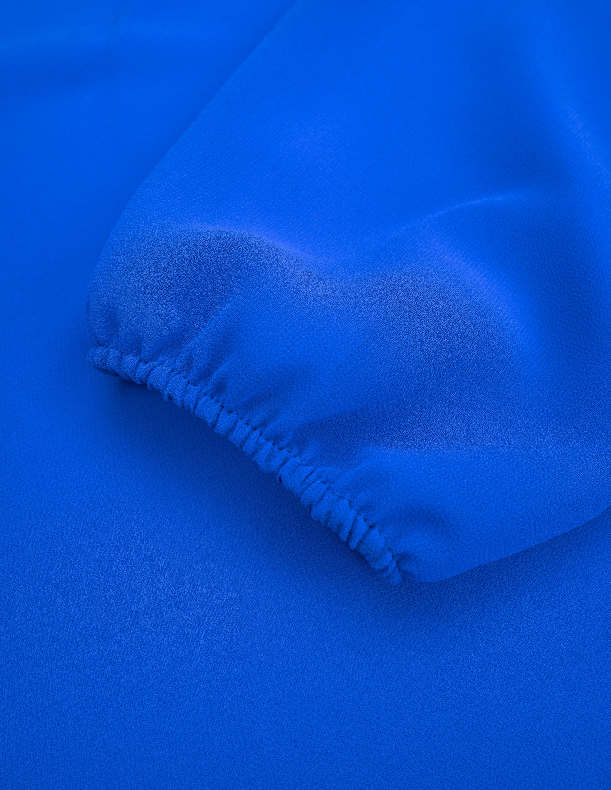 Szyfonowa wiązana z boku - szafir