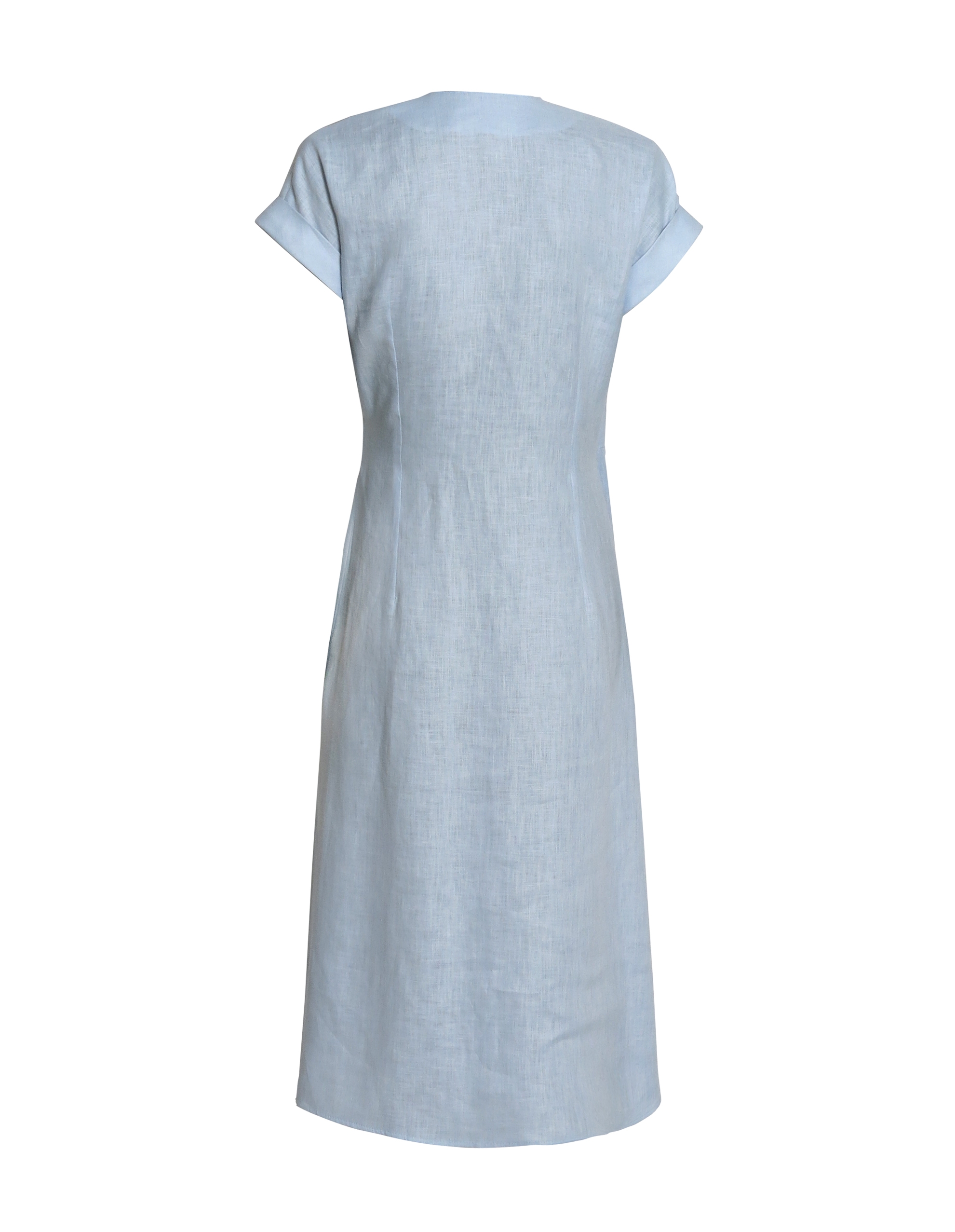 Kopertowa błekitna z lnu