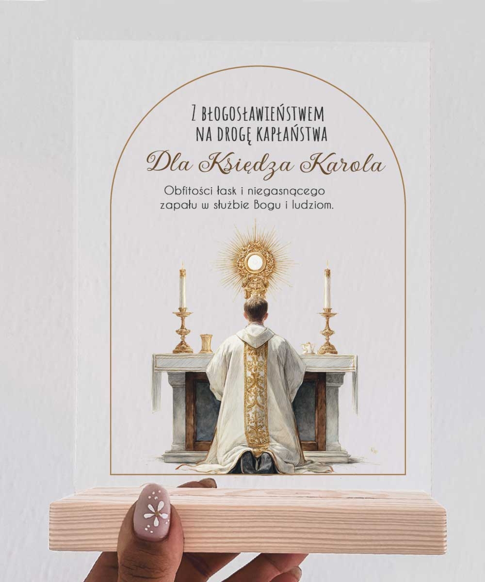 Statuetka z personalizacją - wyjątkowy prezent na prymicje