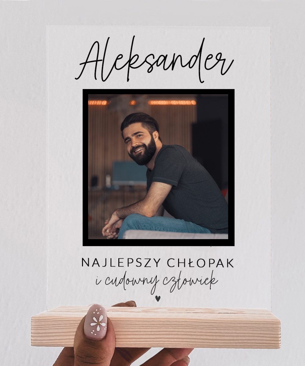 Prezent dla najlepszego chłopaka ze zdjęciem - Statuetka BOY