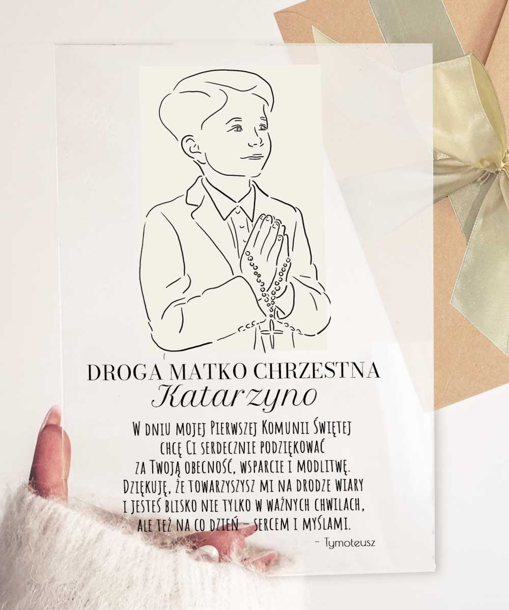 Prezent podziękowanie dla Matki Chrzestnej od chrześniaka