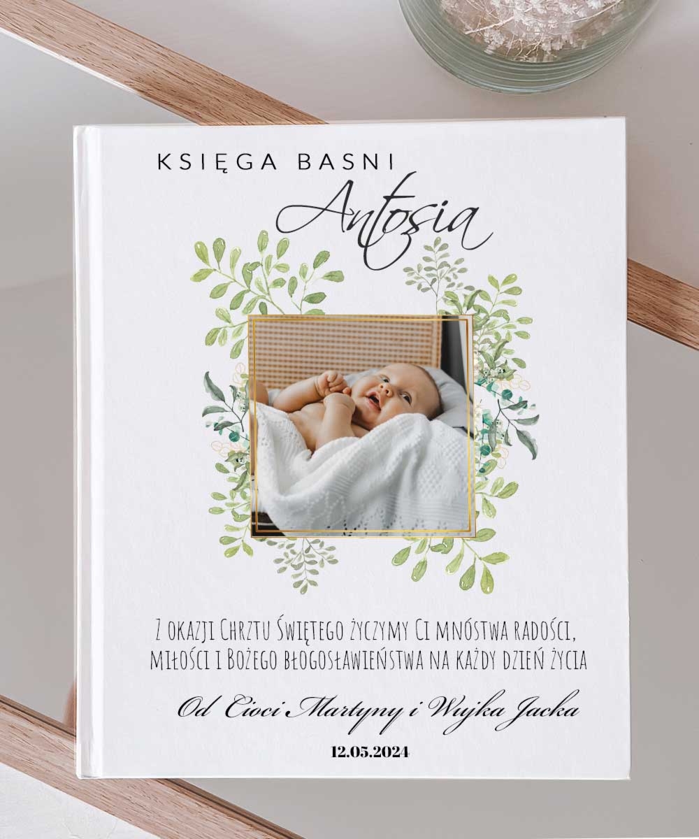 Bajki z personalizacją na chrzest Listki - Pamiątkowy prezent