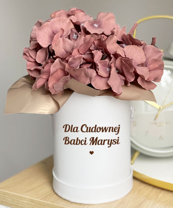 Personalizowany prezent dla babci - Flower box Cudowna Babcia
