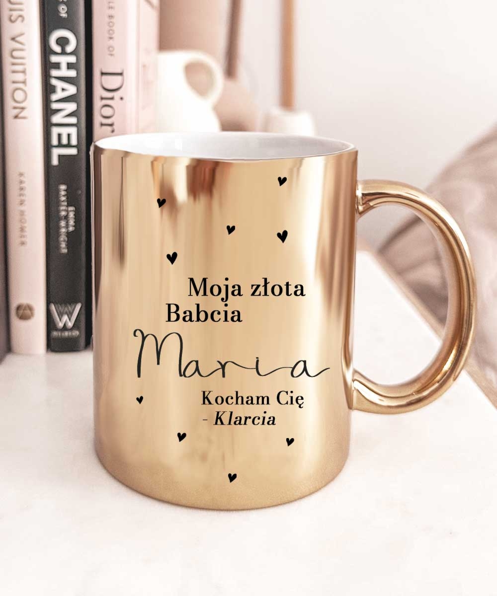 Prezent na dzień Babci kubek - Złota Babcia